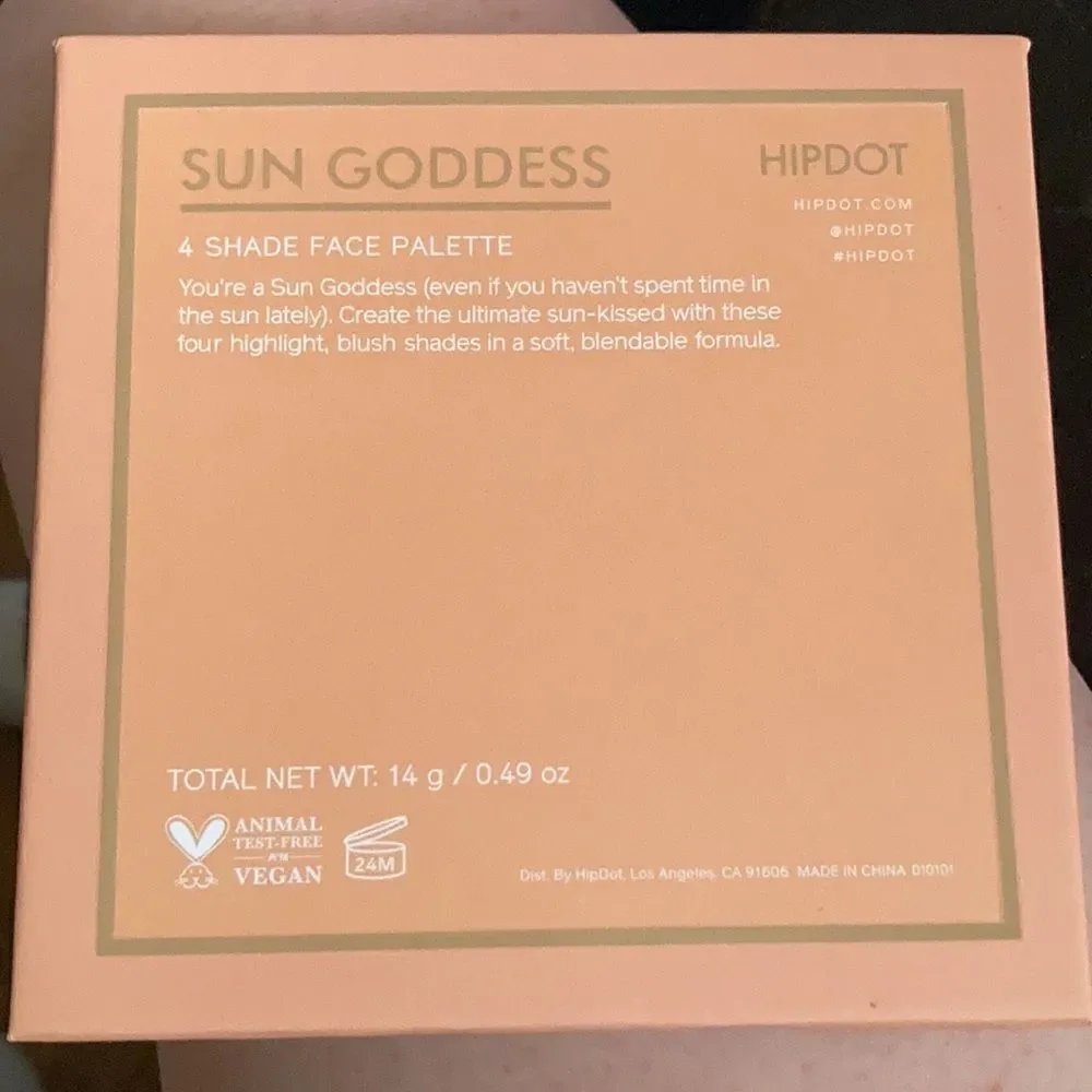 HIPDOT Sun Goddess 4 Shade Face Palette